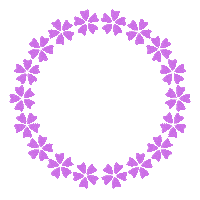 Reacao Purple Flower Sticker