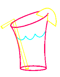 Bottoms Up Drink Sticker