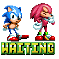 Knuckles Waiting Sticker