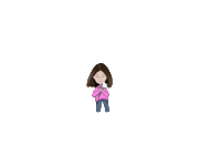 Girl Pink Sticker