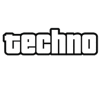 TechnoHabitsNicosia music party techno rave Sticker