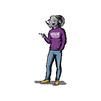 Marketing Lila Sticker by Heidekreatur