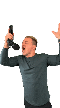 Justintye winner realtor singing microphone Sticker