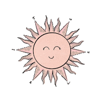 Pink Sun Sticker