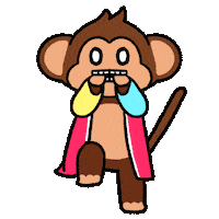 Nervous Line Art Sticker by Chimpers