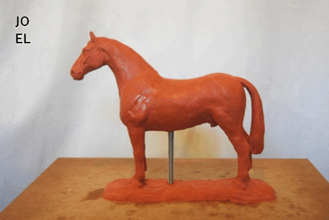 sculptressjoel giphygifmaker art gift horse GIF