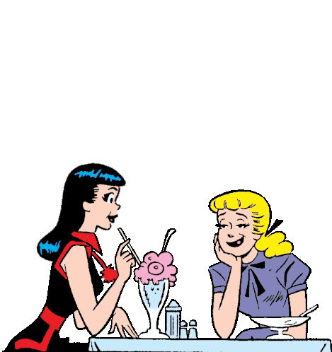 Betty Veronica Sticker by Archie Comics