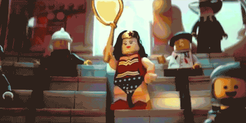 wonder woman film GIF by The LEGO Movie