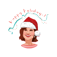 Santa Hat Christmas Sticker by GDIGM