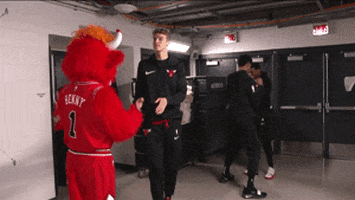 benny the bull chicago GIF by NBA