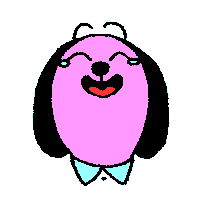 Dog Lol Sticker by Alabaster Pizzo