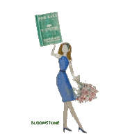 Bloomstone real estate flowers home house Sticker