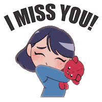 Miss You Love Sticker by Holler Studios