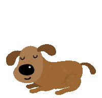 Sleepy My Dog Sticker by Kazoo Pet