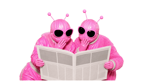 Pink Media Sticker by Vogule Poland