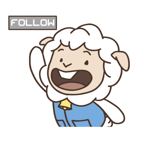 chaknums giphyupload kawaii sheep كيوت Sticker