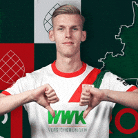 Football Thumbs Down GIF by FC Augsburg 1907