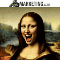 Mona Lisa Wow GIF by FlySMarketing.com