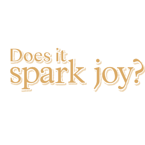 konmari_co joy marie kondo spark joy konmari Sticker