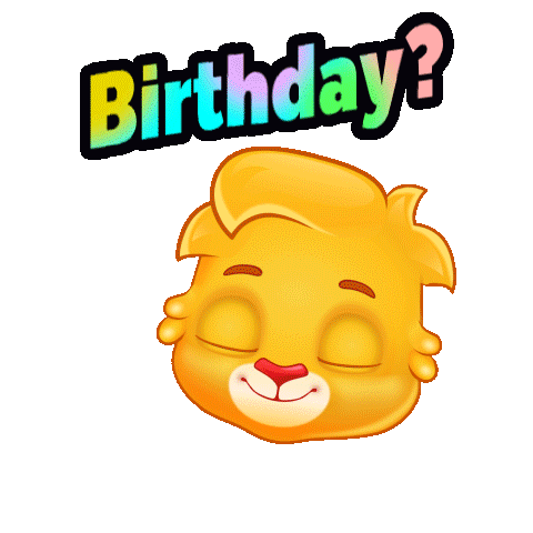 Happy Birthday Greetings Sticker by Lucas and Friends by RV AppStudios