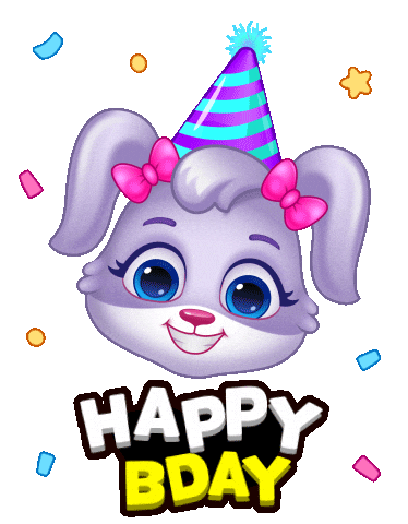 Celebrate Happy Birthday Sticker by Lucas and Friends by RV AppStudios