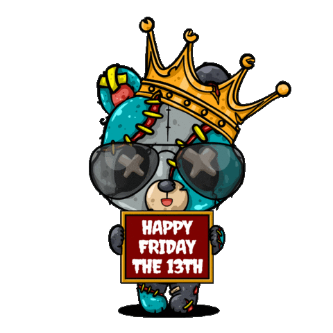 Scared Black Cat Sticker by PandaPals