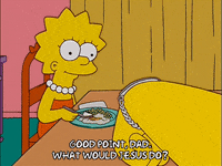 lisa simpson eating GIF
