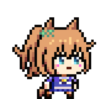 Pixel Running Sticker