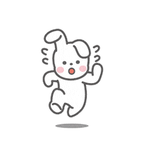 Puppygoon happy hello puppy doggie Sticker