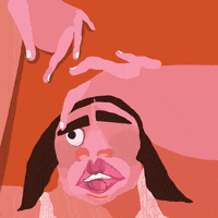 charlottekingstonlarson pink illustration woman face GIF
