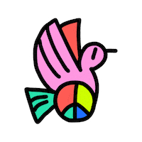 FetedelaMusiqueDeutschland music peace bird respect Sticker
