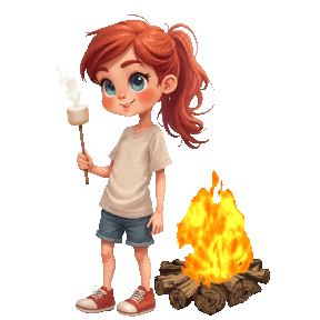 Boys Girls Bonfire Sticker