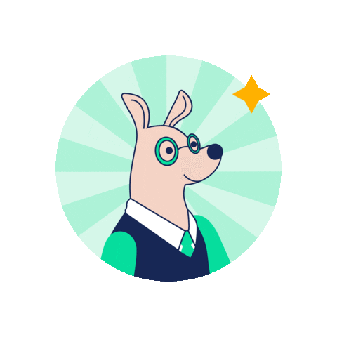 Rooteam giphyupload 袋鼠金融 roocash mrroo Sticker