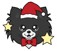 Merry Christmas Dog Sticker by Puptails