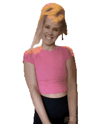 Happy Ponytail Sticker