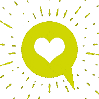 vogele heart green neon herz Sticker