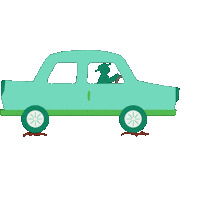 Berlin Driving Sticker by Ampelmann