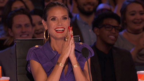 happy heidi klum GIF by America's Got Talent