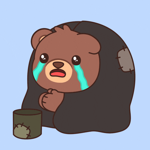 Sad Teddy Bear GIF by BEARISH