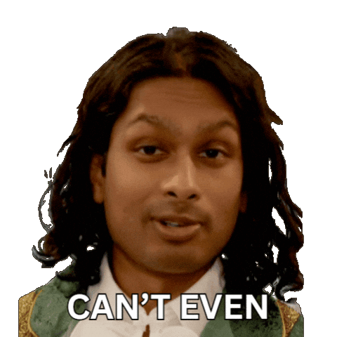 Over It Seriously Sticker by Ashwin Gane