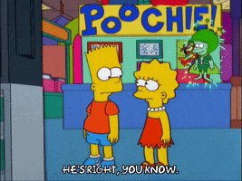 bart simpson hallucination GIF