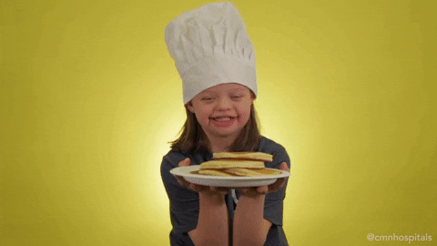 Girl Pancakes GIF by Children's Miracle Network Hospitals