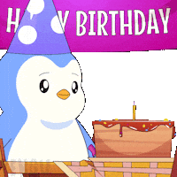 Happy Birthday Party Sticker by Pudgy Penguins