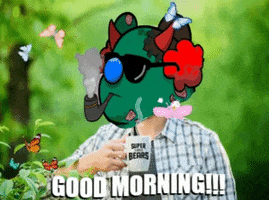 Good Morning Coffee GIF by SuperRareBears