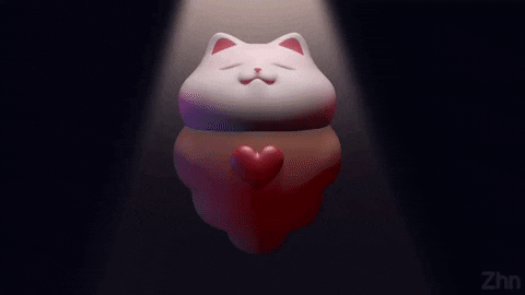 chaninsitzhounzsuttitamrongswat giphyupload cat heart ghost GIF