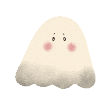 shwing_shwing_ sad cry ghost feel Sticker