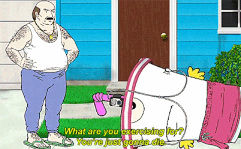 aqua teen exercise GIF