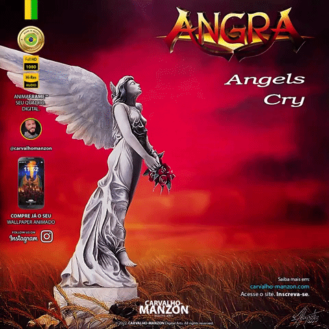 Angra - Angels Cry (1992) Animated Album Cover