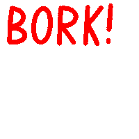 Dog Barking Sticker