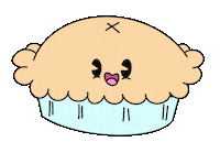 Happy Pecan Pie Sticker by whitaswhit